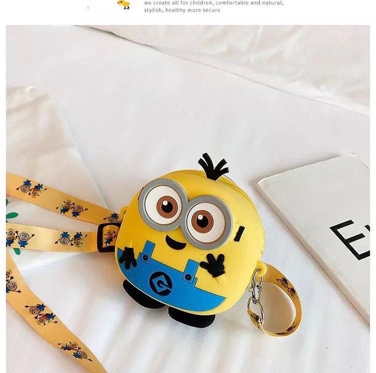 Cartoon Characters Silicone Mini Cross Body Bags, Kids Cute Cartoon Messenger Purse, Fun Coin Girls Pouch Cartoon Characters Silicone Mini Cross Body Bags, Kids Cute Cartoon Messenger Purse, Fun Coin Girls Pouch